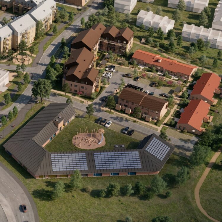 Klax Daginstitution set ovenfra